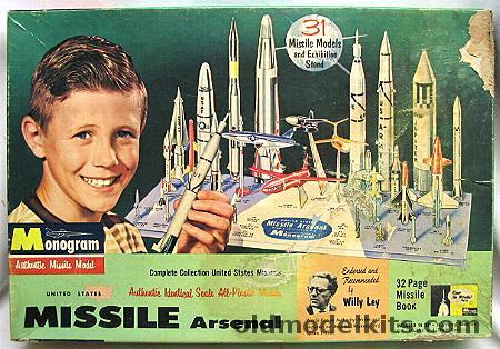 Monogram 1/128 United States Missile Arsenal Four Star Issue, PD40-298 plastic model kit